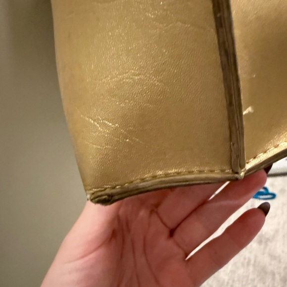 Neiman Marcus Gold Tote with Cut-Out Design - Picture 10 of 16